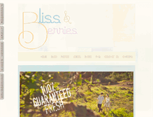 Tablet Screenshot of blissandberries.com